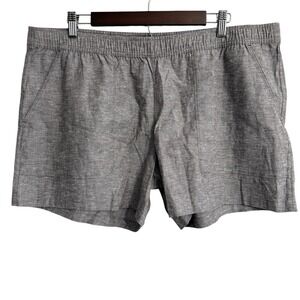NWT Allbirds TreeBD shorts women's XXL 2XL gray natural hemp pull on beach coast